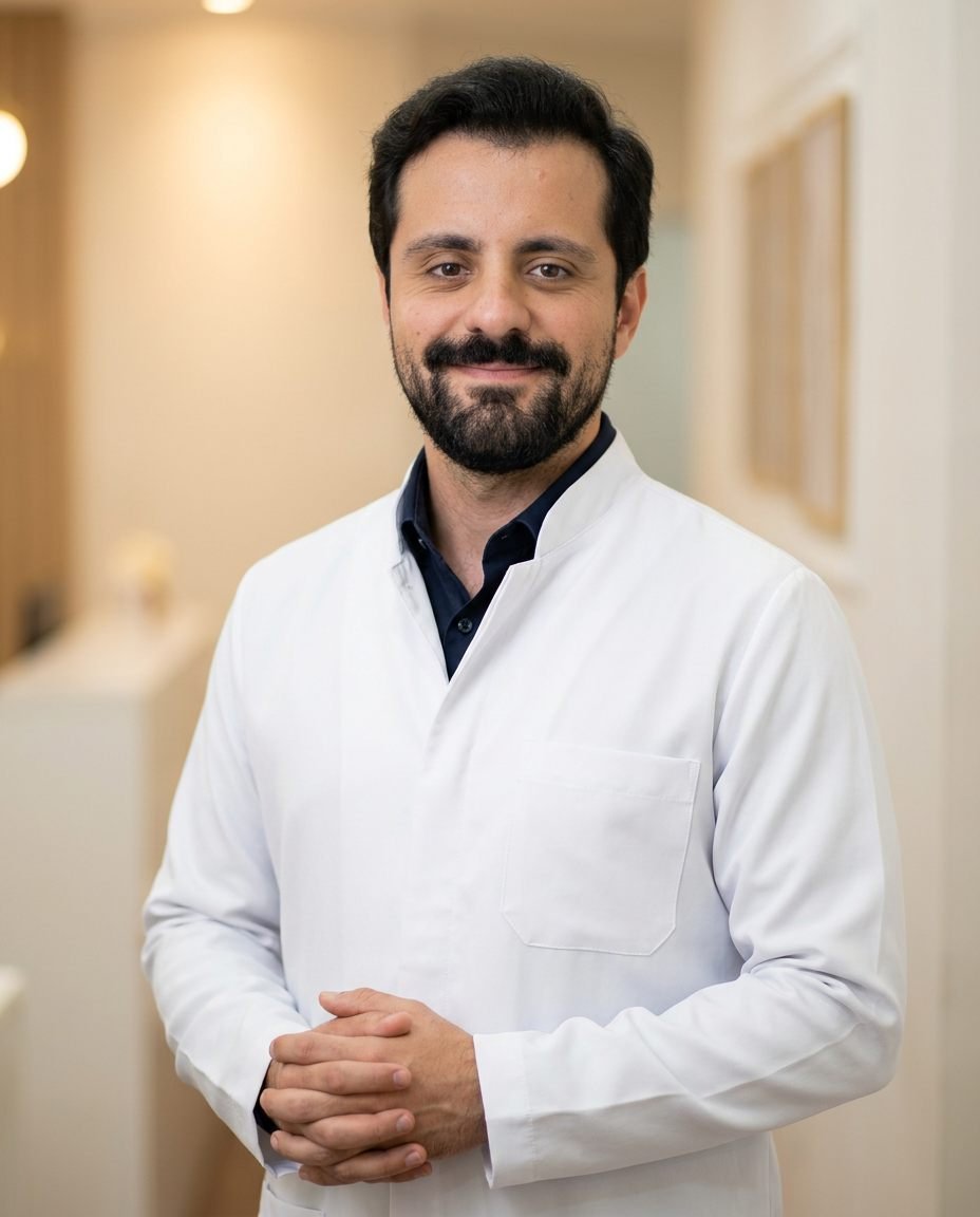 Dr. Alceu Gaiga Junior, especialista em Implantes Dentários, em seu consultório em Itupeva